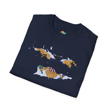 Load image into Gallery viewer, USVI ISLAND FLAG T-SHIRT