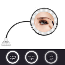 Load image into Gallery viewer, LED Mirror Light Makeup Mirror with Led Light Flexible 10X Magnifying Mirrors Light