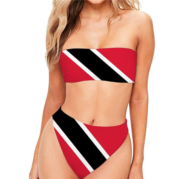 TRINIDAD & TOBAGO 2pcs Bandeau Bikini