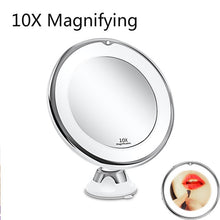 Load image into Gallery viewer, LED Mirror Light Makeup Mirror with Led Light Flexible 10X Magnifying Mirrors Light
